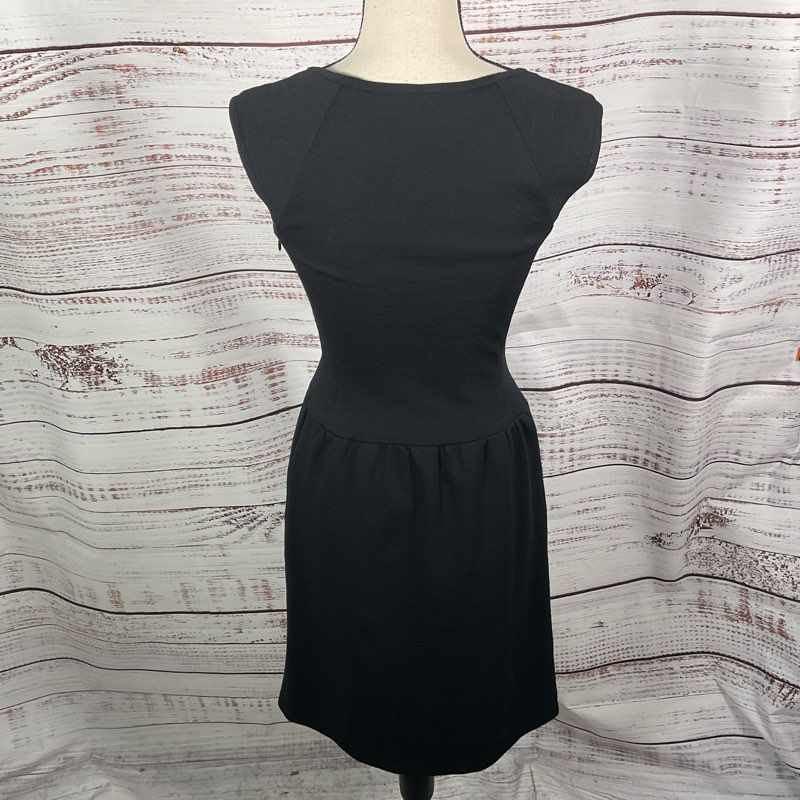 Ralph Lauren Black Knit Sleeveless Scoop Neck Wool Blend Mini Dress - Size 2