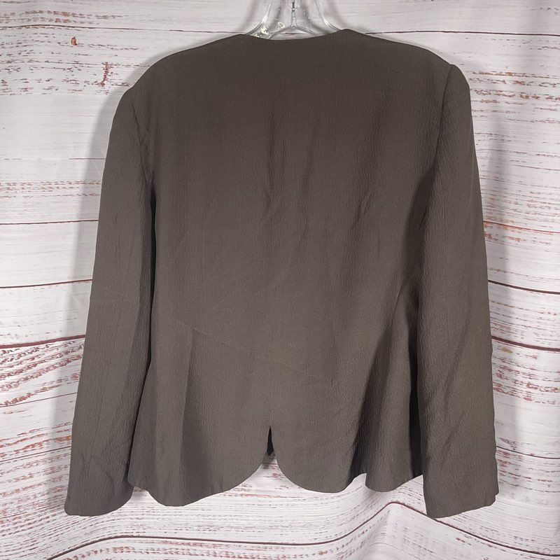 Giorgio Armani Black Label 100% Silk Taupe Shawl Lapel 2 pc. Suit *Read Desc"