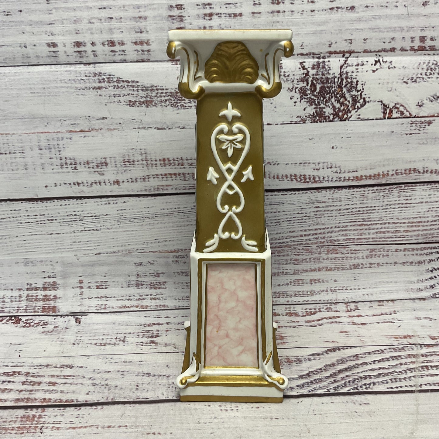 Villeroy & Boch Splendor Di Marmo Gilded Ceramic 9" Candle Stick Holder