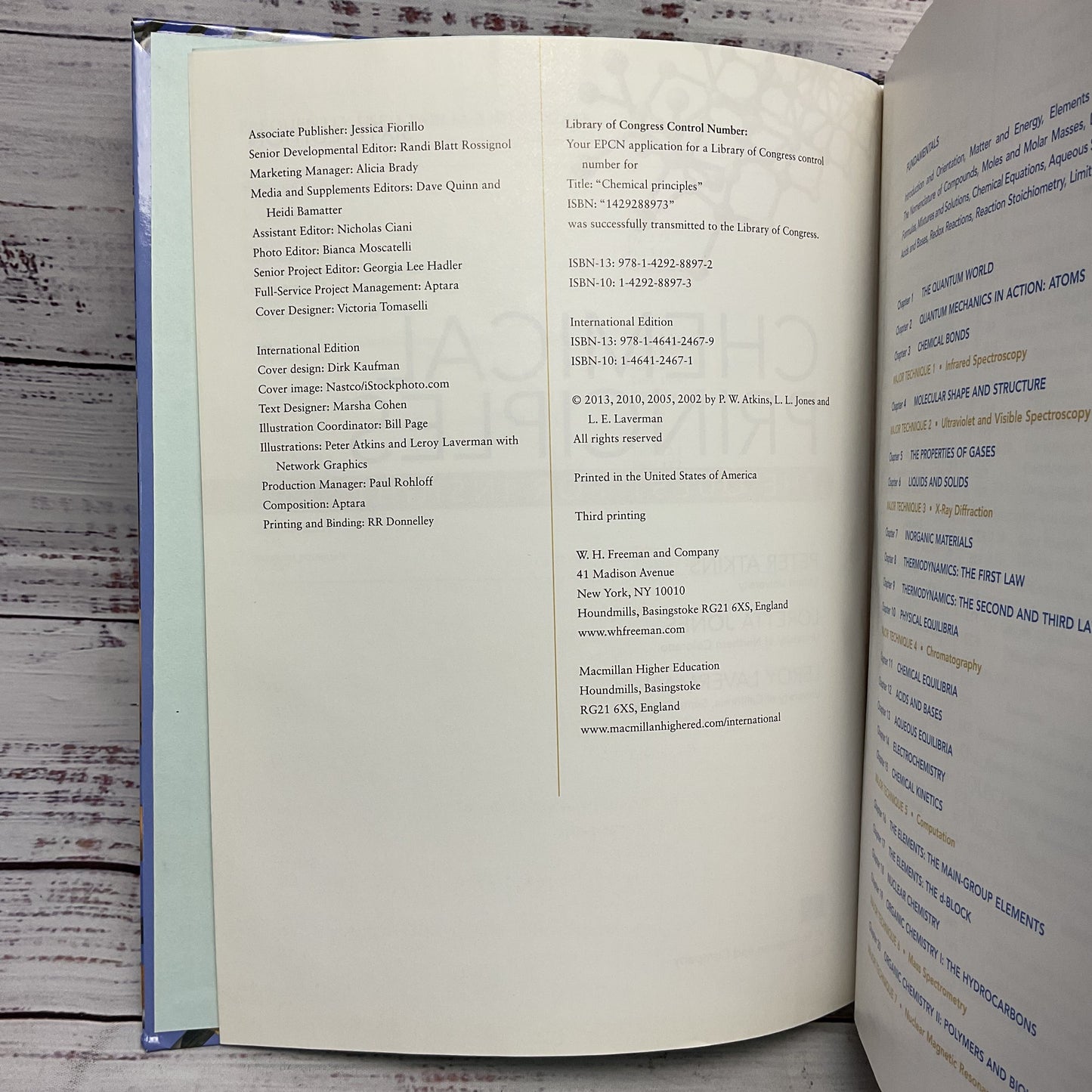 Chemical Principles: The Quest For Insight Sixth Edition Textbook