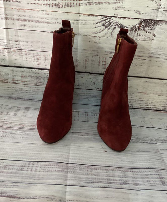 NWOB Vince Camuto Burgundy Ankle Boots Size 6.5