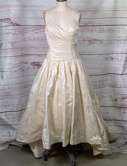 Wtoo Watters 84643 Hi-Low Wedding Gown Dress Ivory