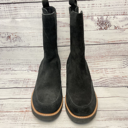 Naturalizer Black Suede Chelsea Boot Women Size 7.5