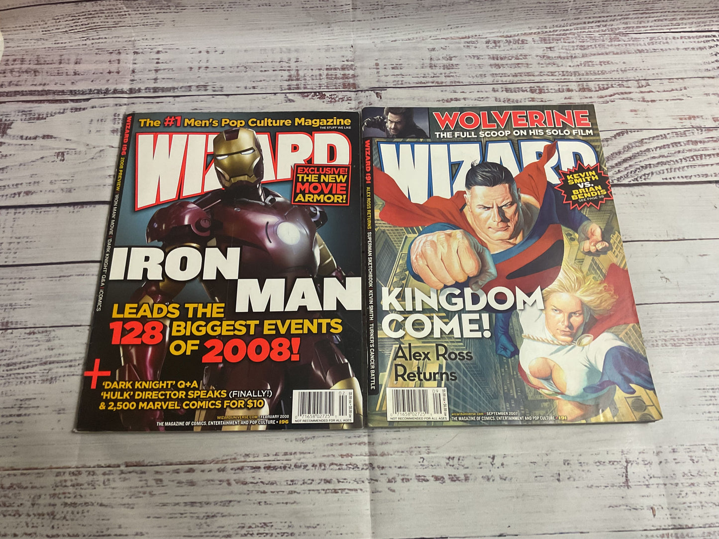 Lot Of 5 Wizard Superhero Movie Magazines