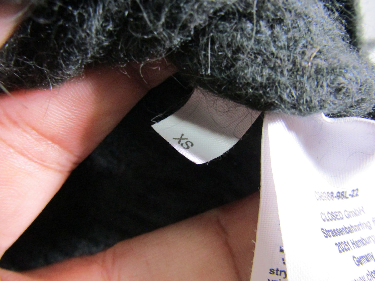 Closed Women's Gray Alpaca Wool Blend Knit V-Neck Sweater Size XS