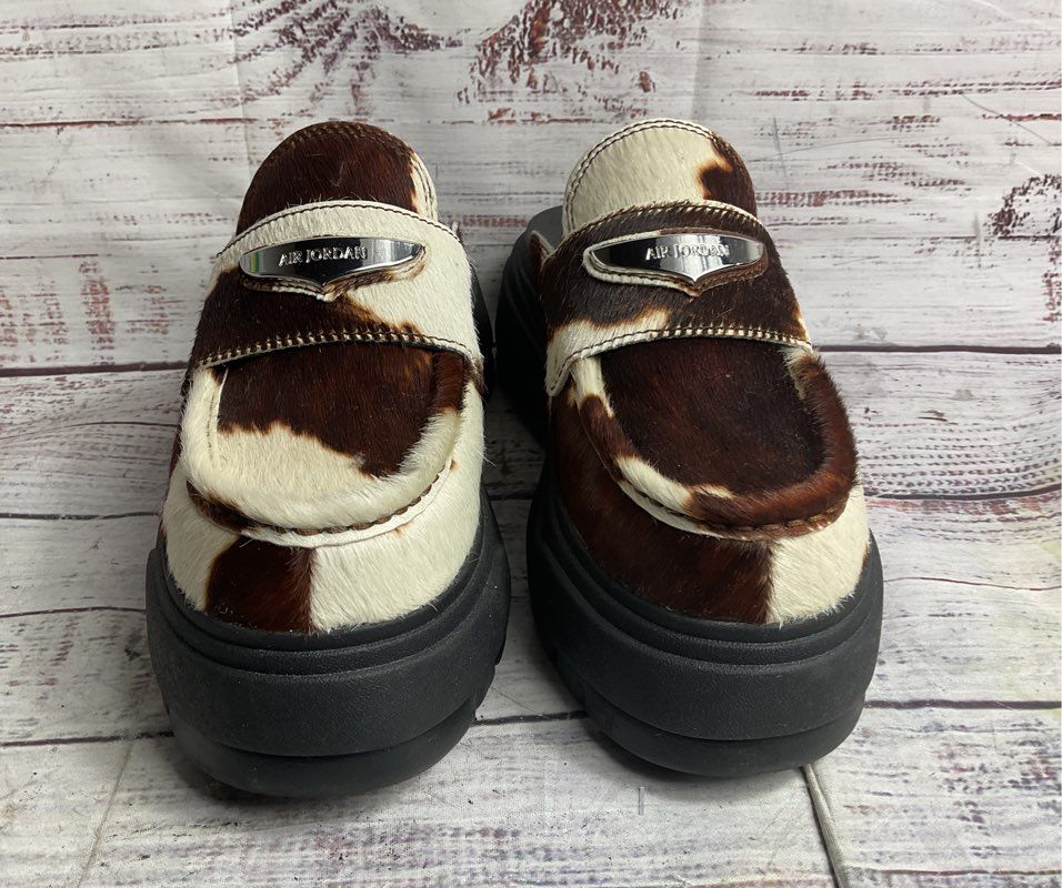Air Jordan SE Cow Print Chunky Mules Multicolor 6
