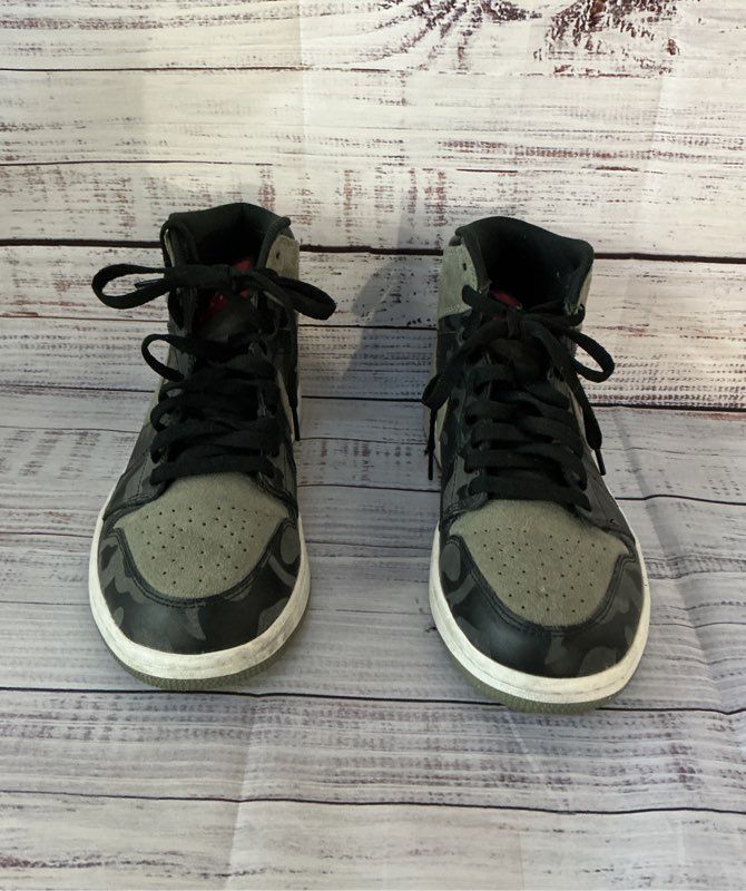 Men's Nike 1 Retro Shadow Camo Camouflage Green High Top Sneaker Size 8.5