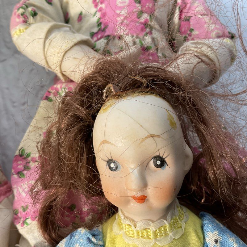 VTG. 1978 Albert E. Price Porcelain Dolls with Baby Doll- SET OF 4