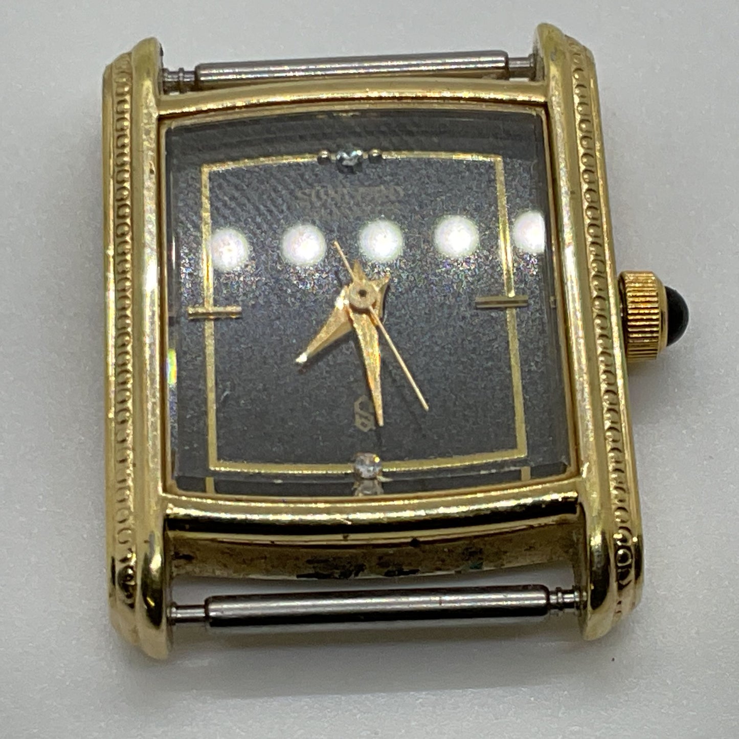 SANFORD Quartz LP1710 Gold Plated Watch Case- NO BAND