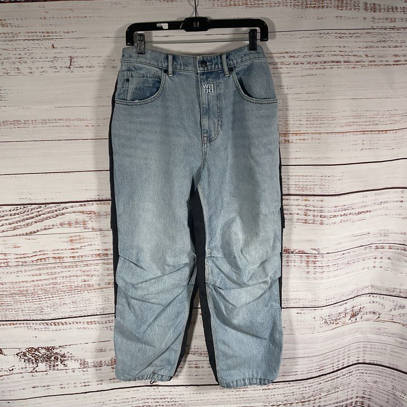 Alexander Wang T Hybrid Cargo Low Rise Loose Fit Jeans Women's Pants - Size 26