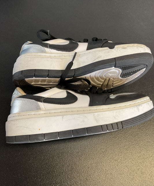 Nike Air Jordan 1 Elevate Low SE Metallic Silver Toe DQ 8561-001 Size 6