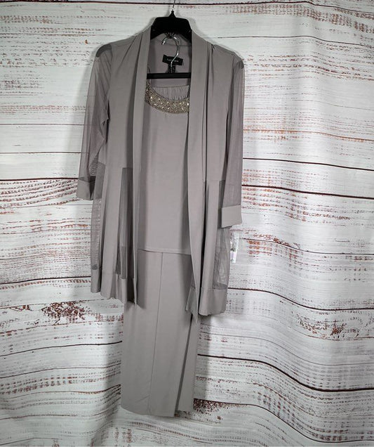 NWT R & M Richards 2 pc Pants and Cardigan jacket w/built in shell Set Size 6
