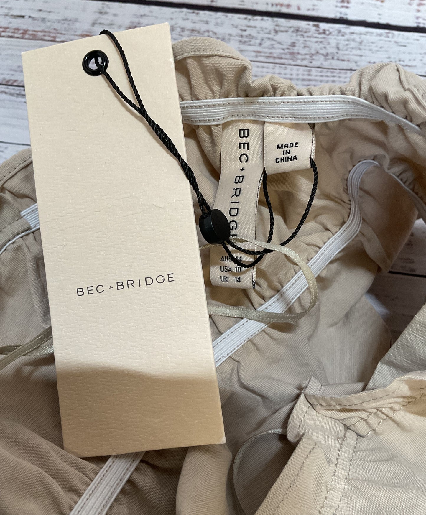 Bec+Bridge beige Crop Top - Size Medium