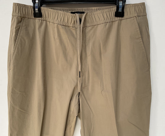 Theory Mayer Men's Dark Beige Drawstring Pants Size 33