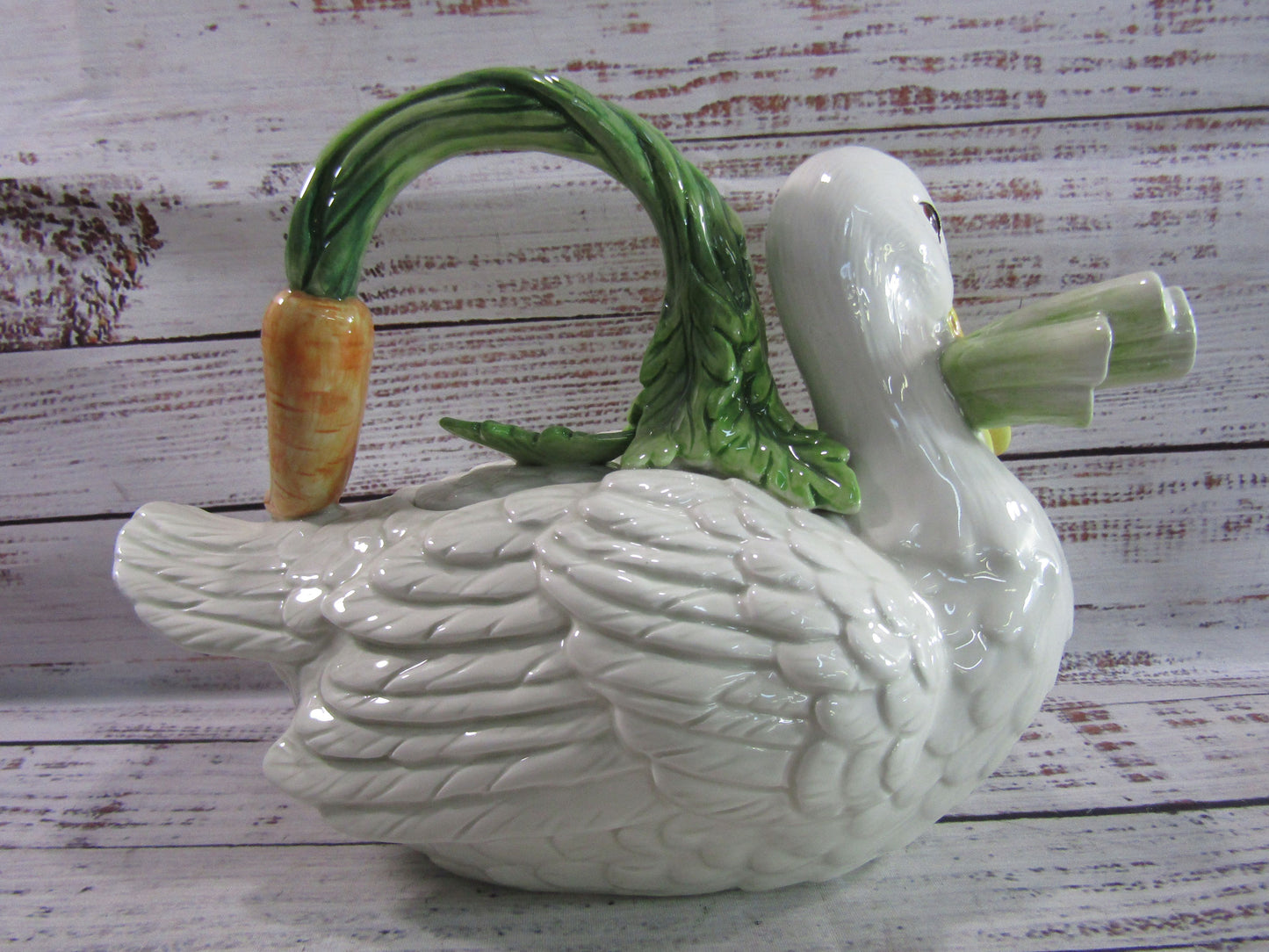 Fitz & Floyd Le Canard Duck Teapot