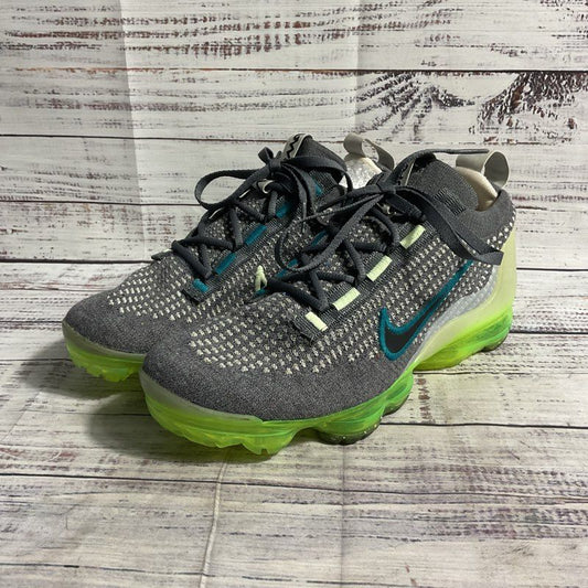Nike VaporMax 2021 FK DB1550-009 Grey/Volt Sneaker Athletic Shoe Unisex Kids 5Y