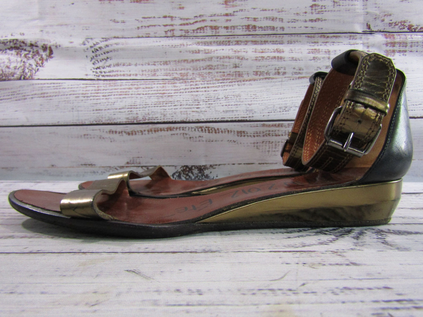 Lanvin 2012 Ete Women's Ankle Strap Sandals Size 9 Made in Italy