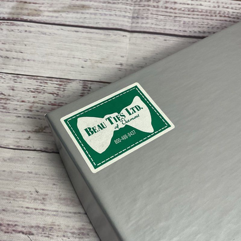 Josh Bach X Beau Ties of Vermont Blue Paper Plane & Skyline Clip On Bowties Set