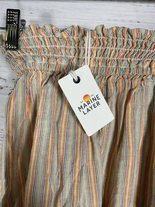 NWT Women's Marie Layer Smocked Mini Skirt Multi Stripe Size XS