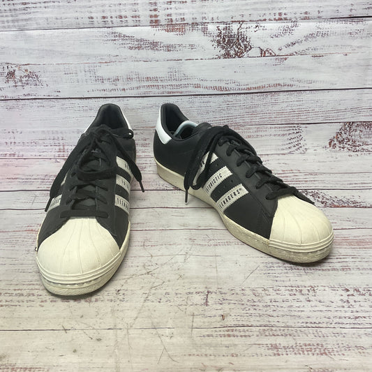 adidas Human Made Superstar Black White Sneaker Shoe Women Size 12