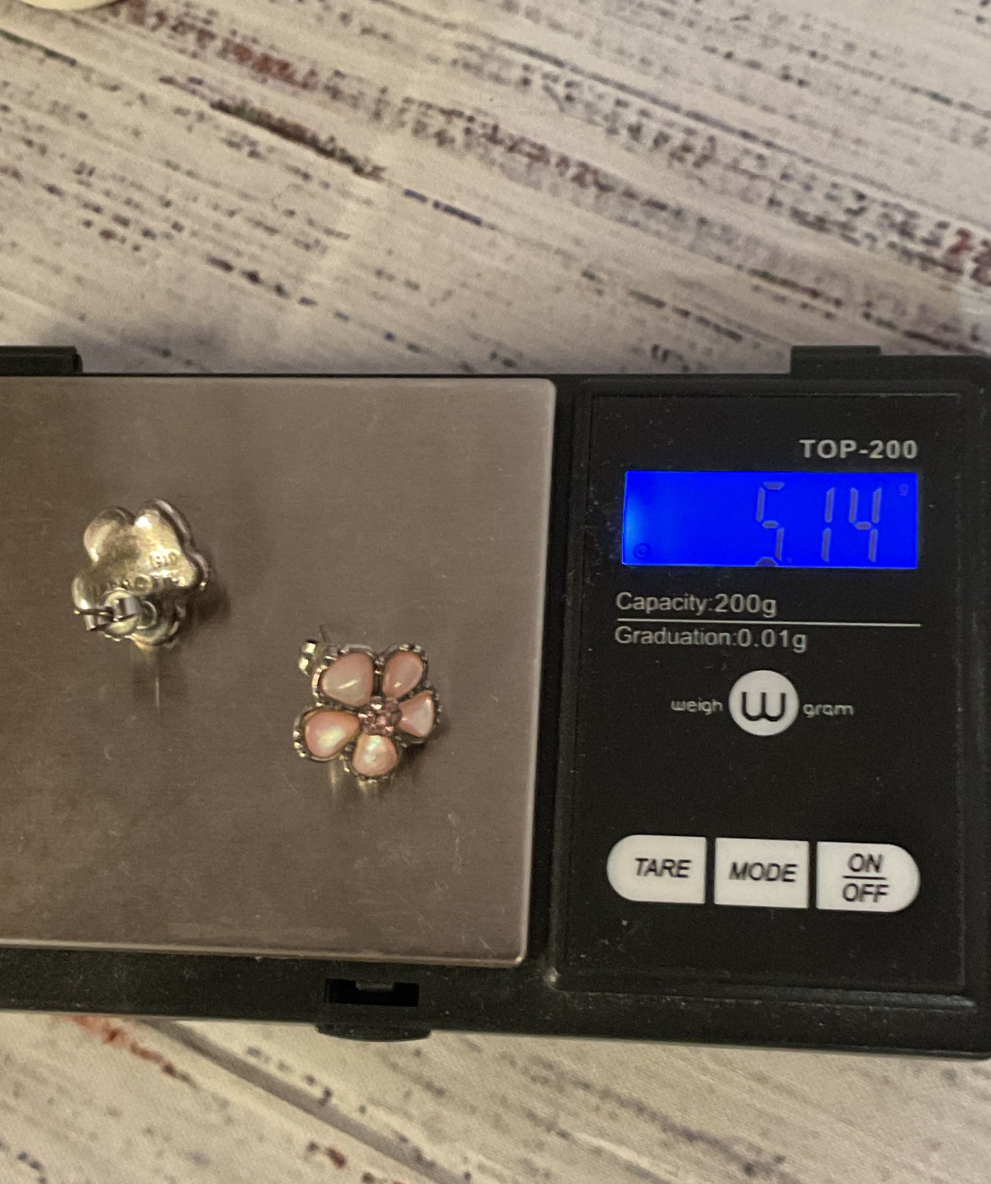 Hermione Yule Ball Pink Flower Stud Earrings TM& WBEI