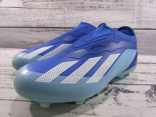 Adidas x Crazyfast.1 Boy's Blue Laceless Soccer Cleats Size 1 IE6643