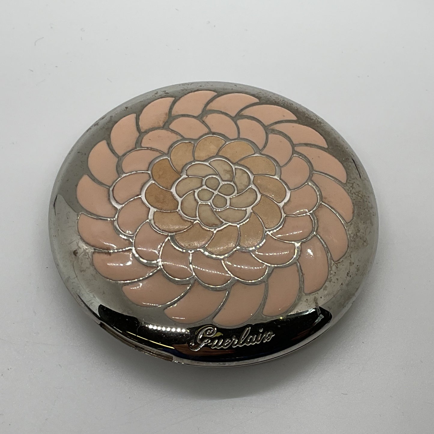GUERLAIN Silver Tone Meteorites Voyage Makeup Refillable Compact Case