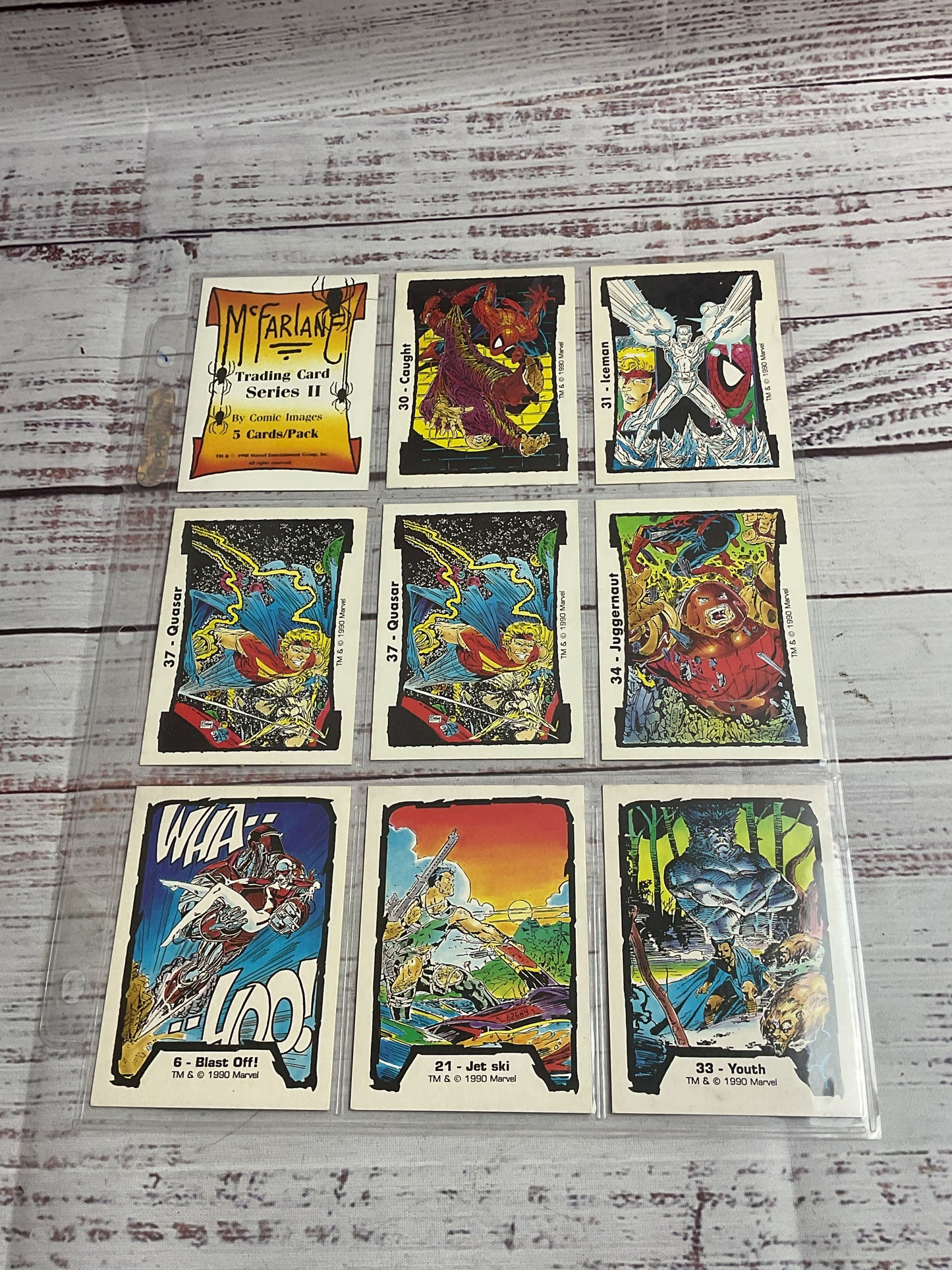 Lot Of Miscellaneous Comic Trading Cards X-Men DC Marvel Topps