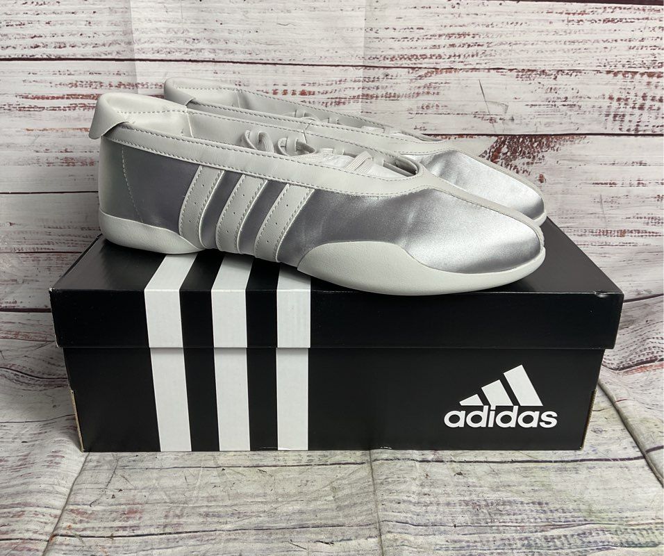 Adidas Women's Originals Taekwondo Mei Ballet Sneakers Silver Metallic 10.5