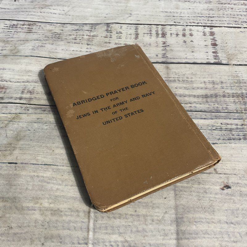 Vtg. 1938 Abridged Prayer Book For Jews In The Army And Navy Of The Us