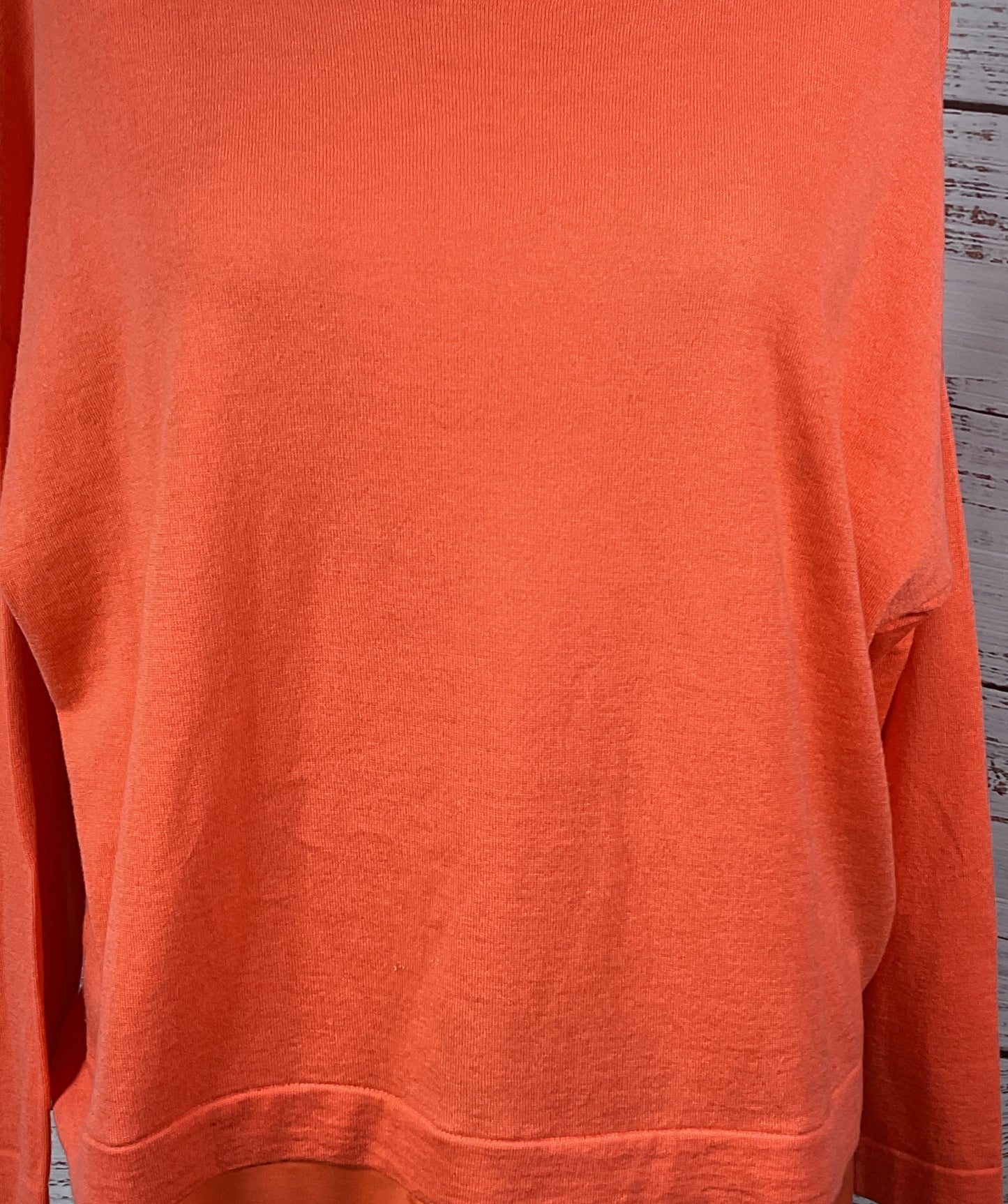 Marina Rinaldi Wool Silk Sweater Coral Orange M
