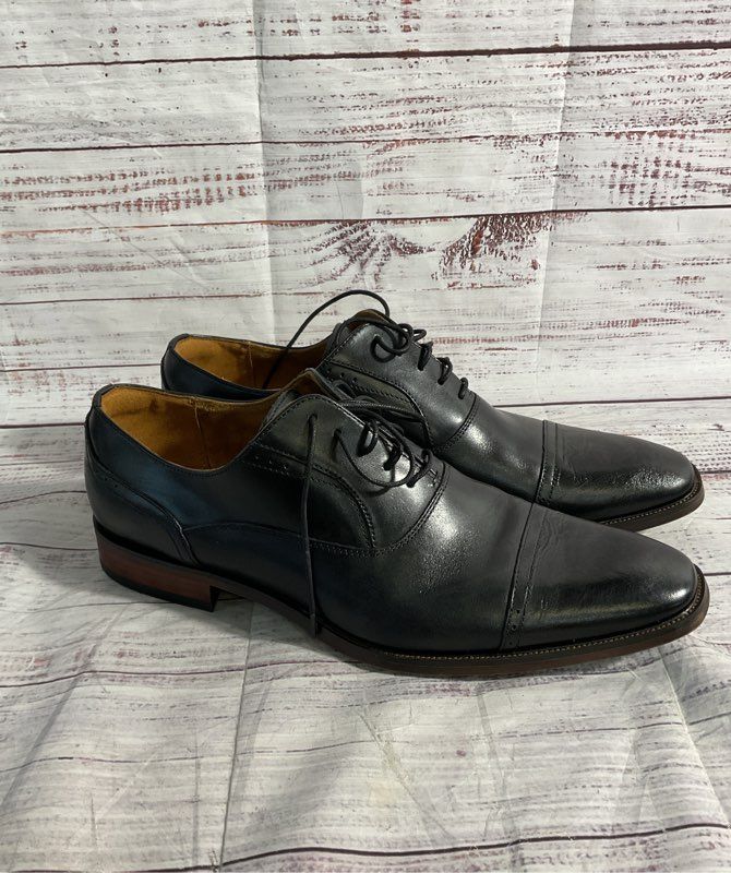 Florsheim Men's Oxford Cap Toe Black Leather Dress Shoes Size 12M