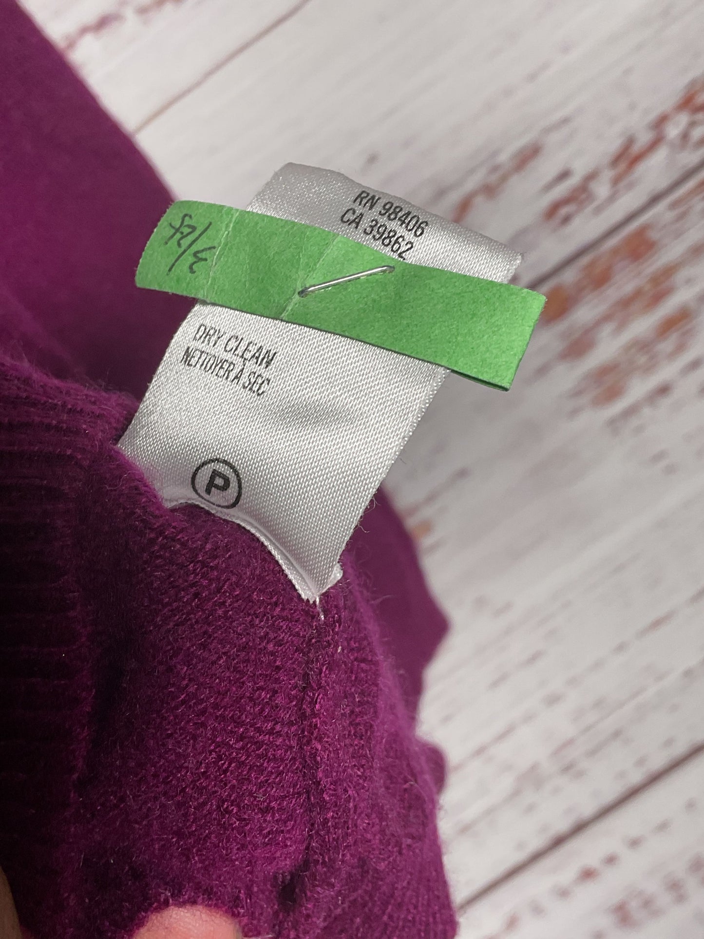 Theory Purple Cashmere Sweater - Size P