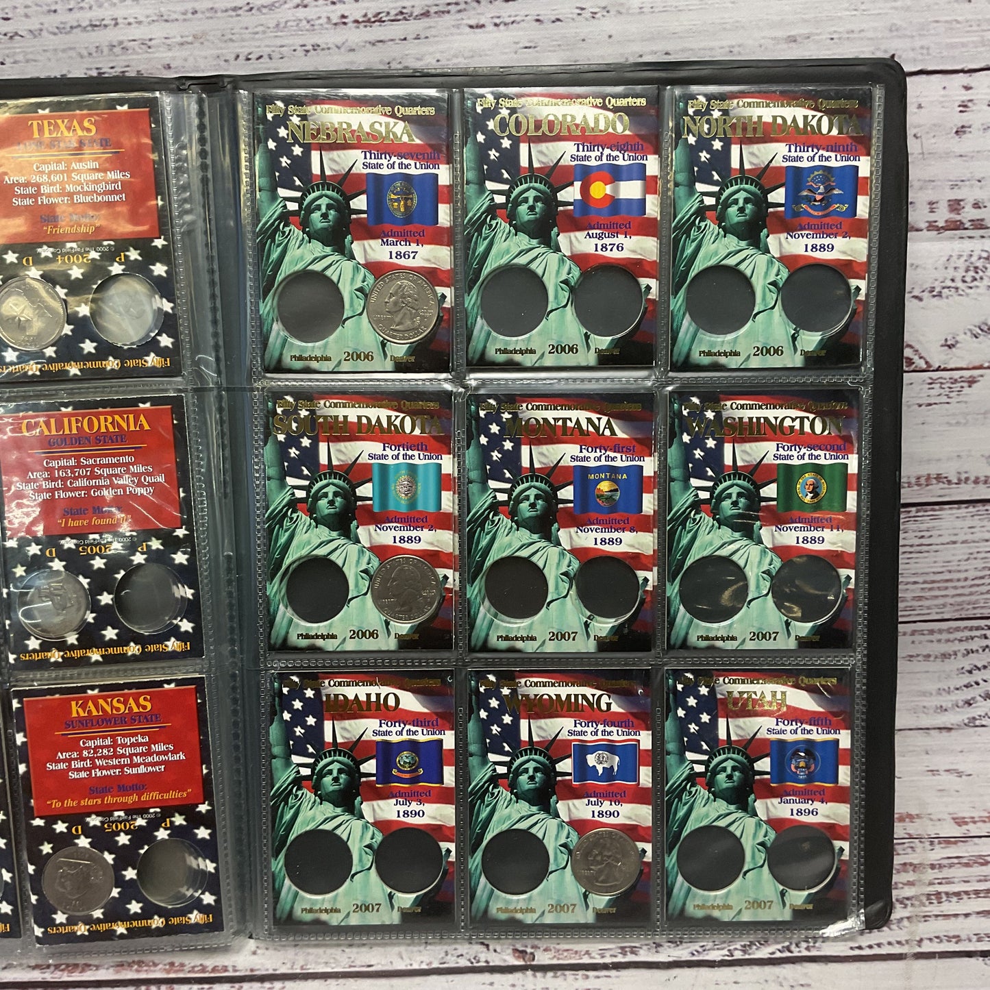 50 State Commemorative Quarters Philadelphia And Denver 38 Quarters Incomplete