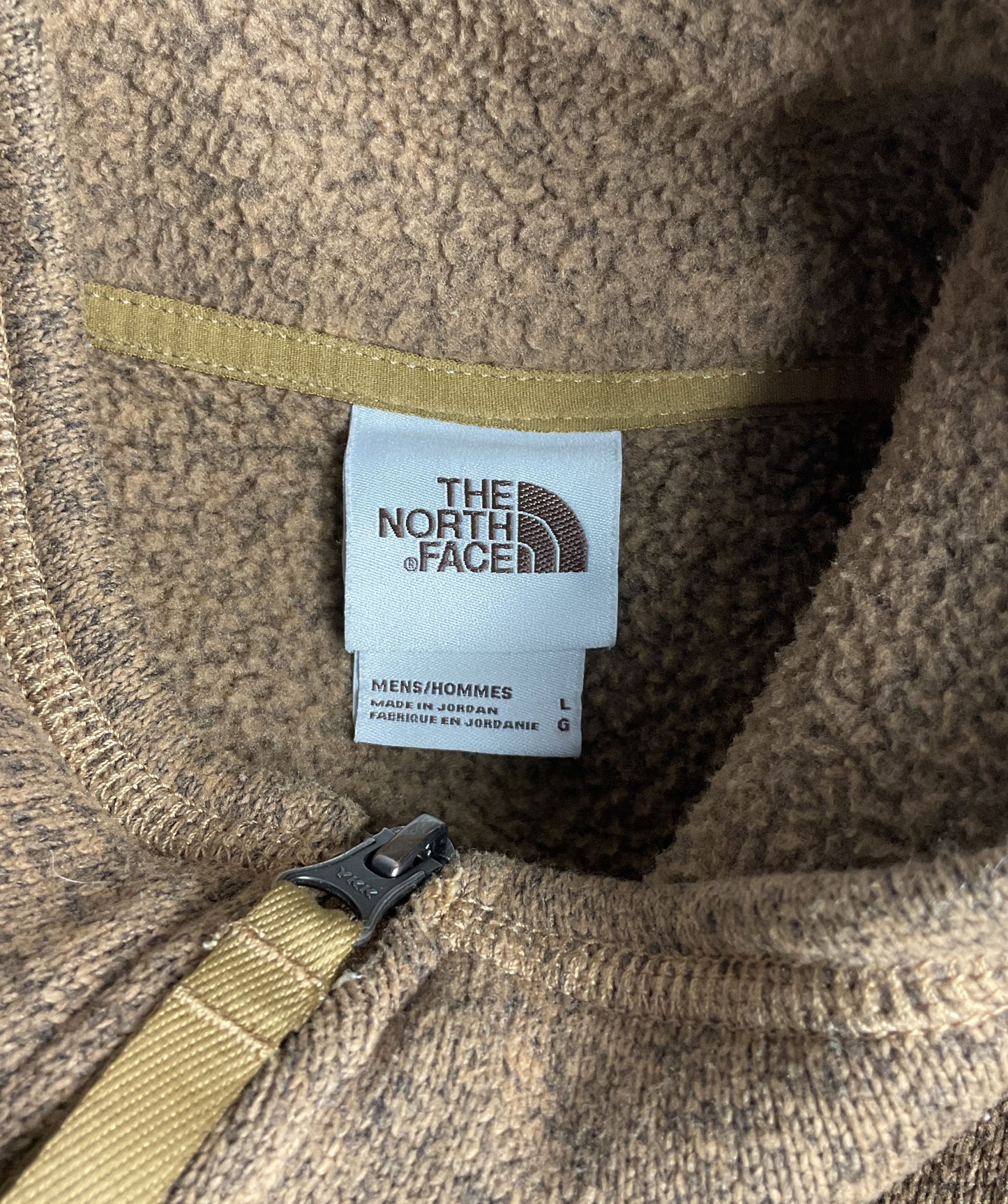 The North Face Fleece Full Zip Jacket Brown L