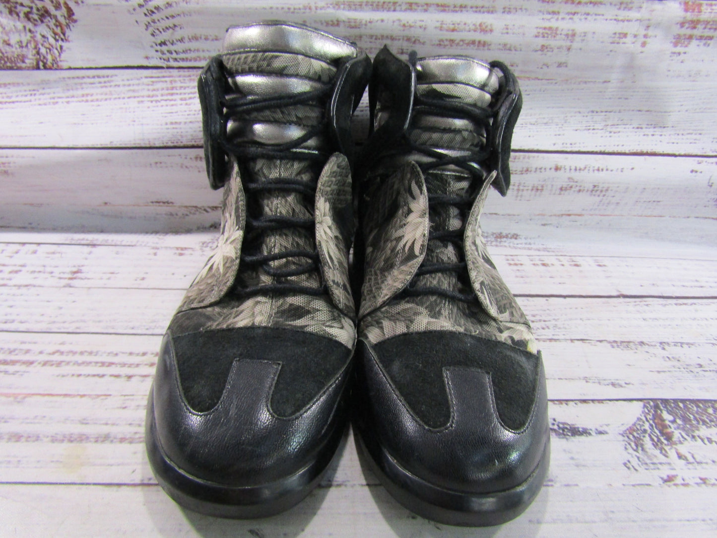 Adidas Y-3 Yohji Yamamoto Women's Floral Print Mid Top Sneakers Size 7