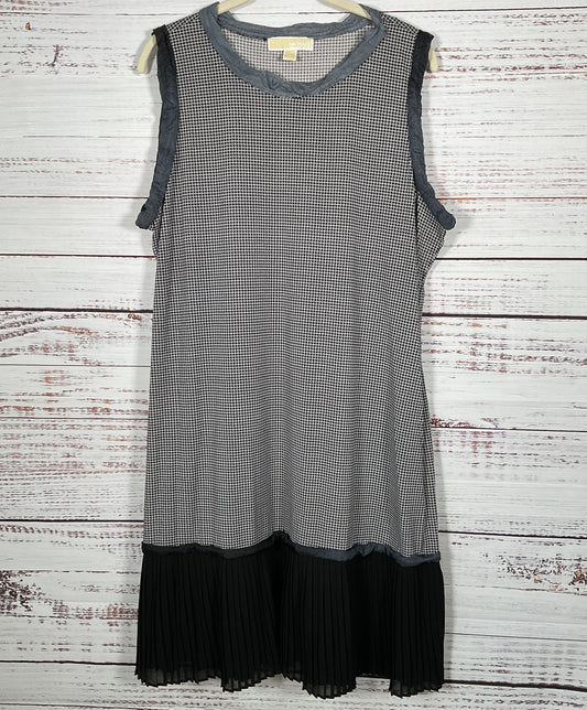 Michael Kors Women's Houndstooth Pleated Dress Size XL