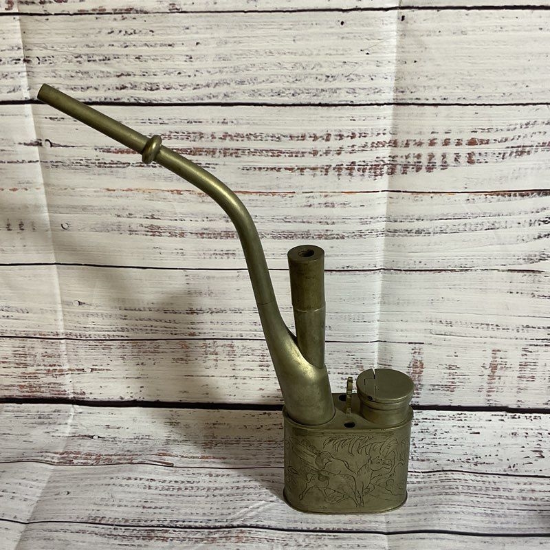 ANTIQUE Chinese Asian Opium Smoking Paktong Water Pipe