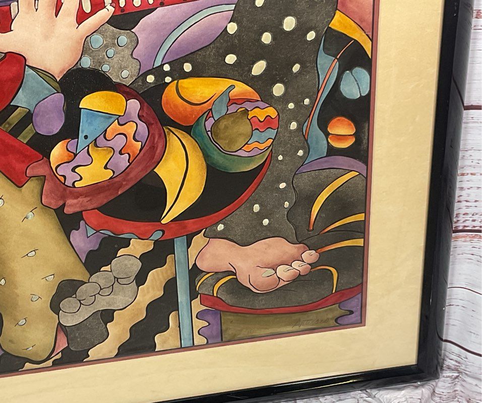 On The Town II Framed Print Signed by Laura Artusio Signed