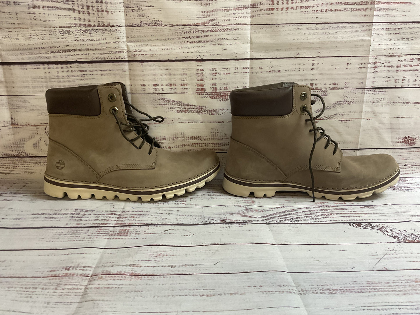 Timberland Brown Lace Up Boots Shoes Women 8.5