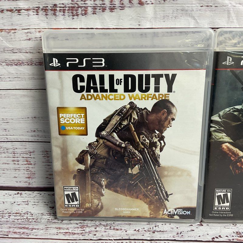 Sony Playstation PS3 Call of Duty 3 pc. Game Bundle (Black Ops Advanced Warfare)