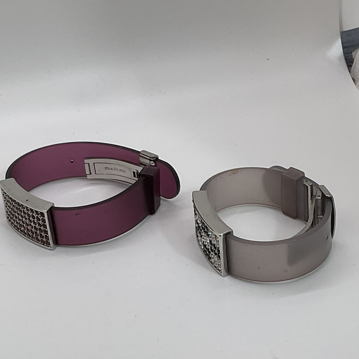 Set of 2 SWAROVSKI Jelly Rubber Crystal Bracelets