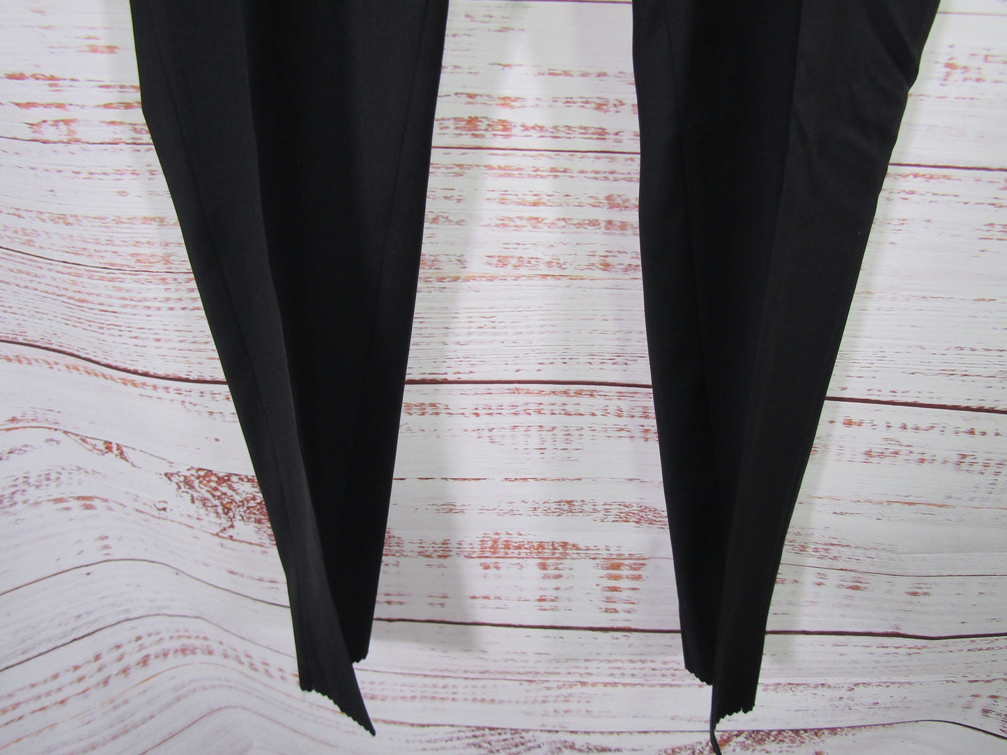 Hugo Boss Men's Black Wool Trouser Dress Pants Size 32 R UNHEMMED