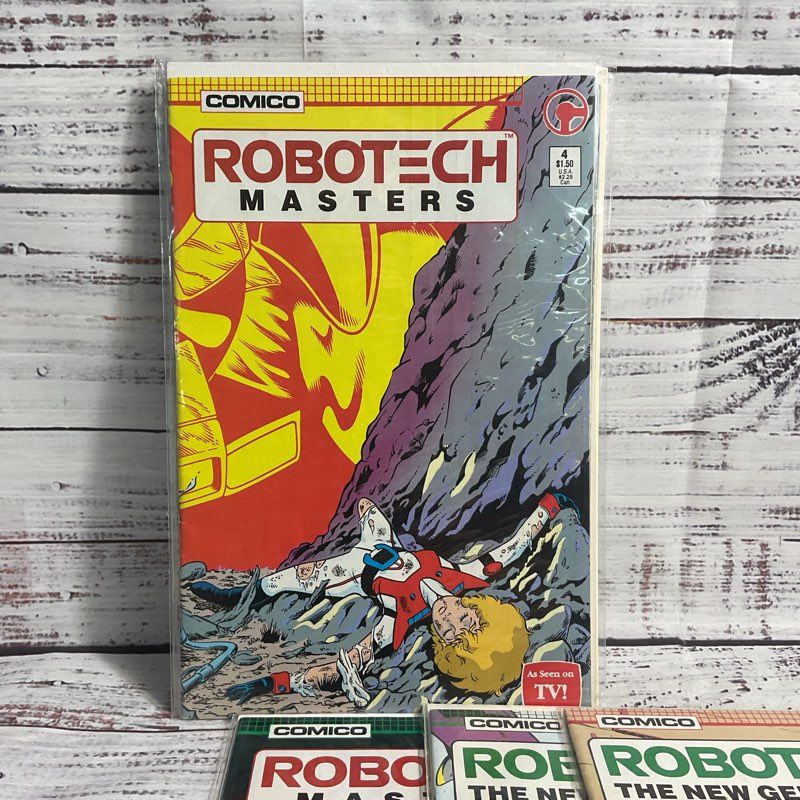Lot Of 7 Vtg. Robotech Macross Masters New Gen Ungraded Comic Books