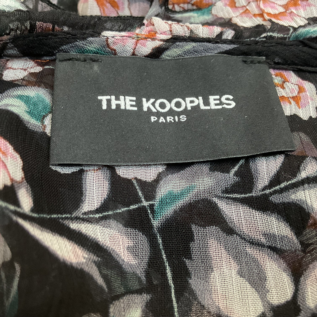 THE KOOPLES Women's Sheer Floral Flowy Dress- SZ 1/ S/M US