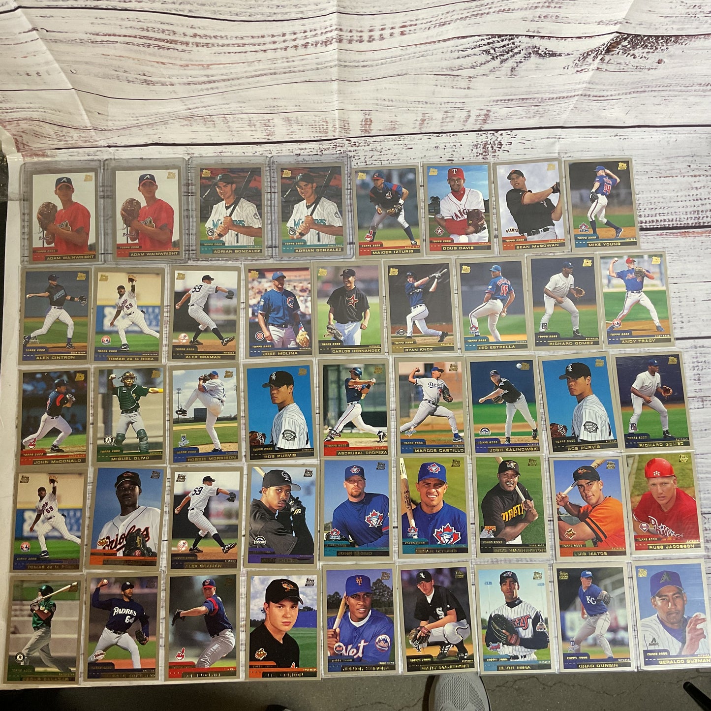 Set of 99 TOPPS 2000 Baseball Rookie Cards