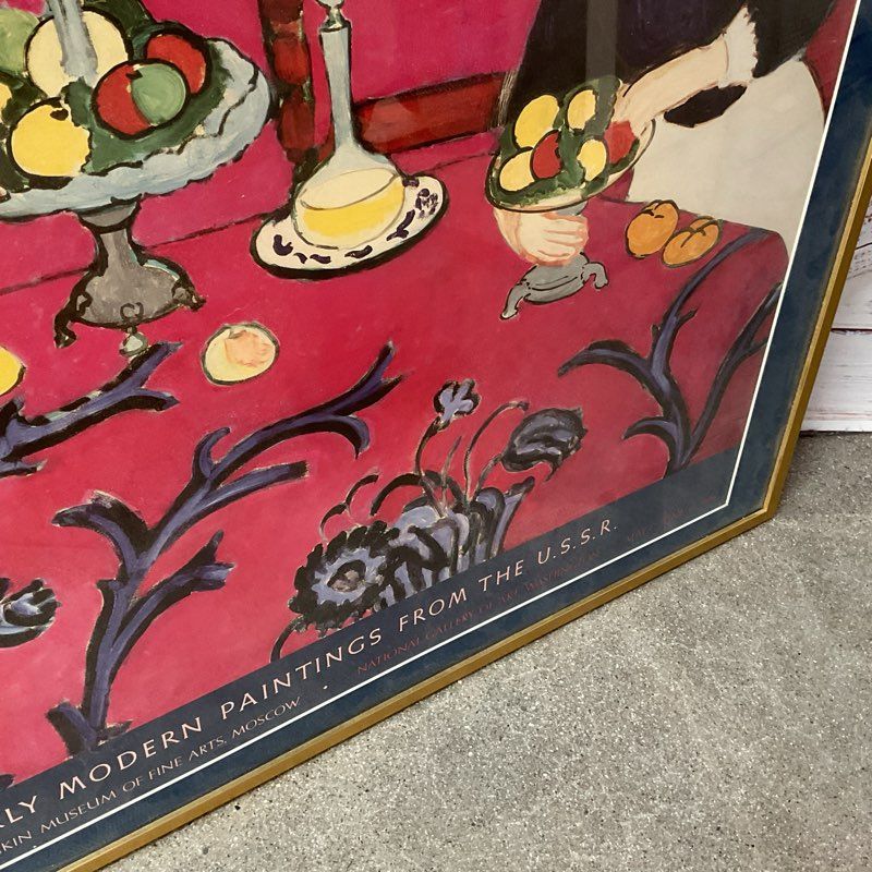 Harmony in Red by Henri Matisse 37" National Gallery Art 1986 Poster in Frame