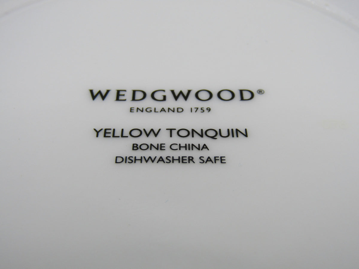 Wedgwood Wonderlust Yellow Tonquin Bone China Flat Cup & Saucer Set
