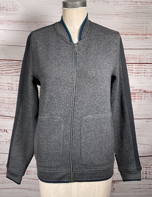 Ted Baker London Textured Zip Up Jacket Gray 3