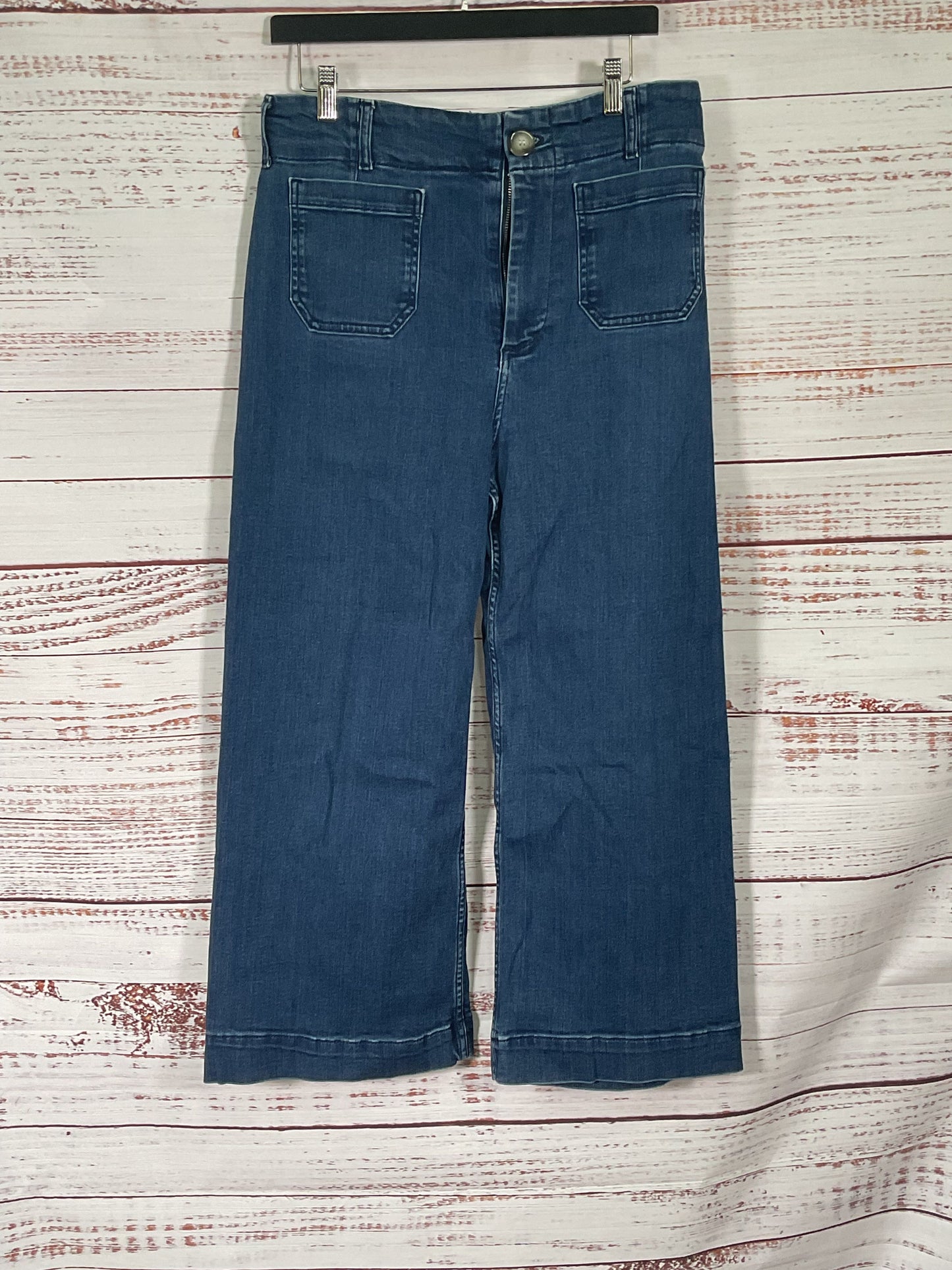Maeve by Anthropologie Collette Blue Wide Leg Jeans - Size 31